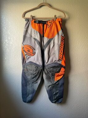 Answer Racing A8 Ion 30 Orange Gray Riding Pants Off Road Dirt Bike Motocross